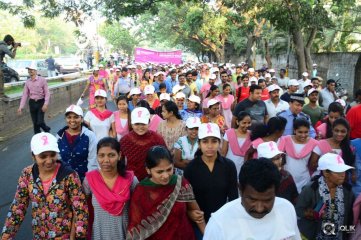 Celebs At Breast Cancer Awareness Walk
